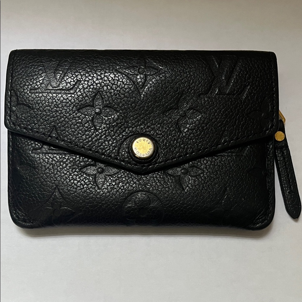 Authentic Louis Vuitton Empreinte Key Cles Black Noir Pouch